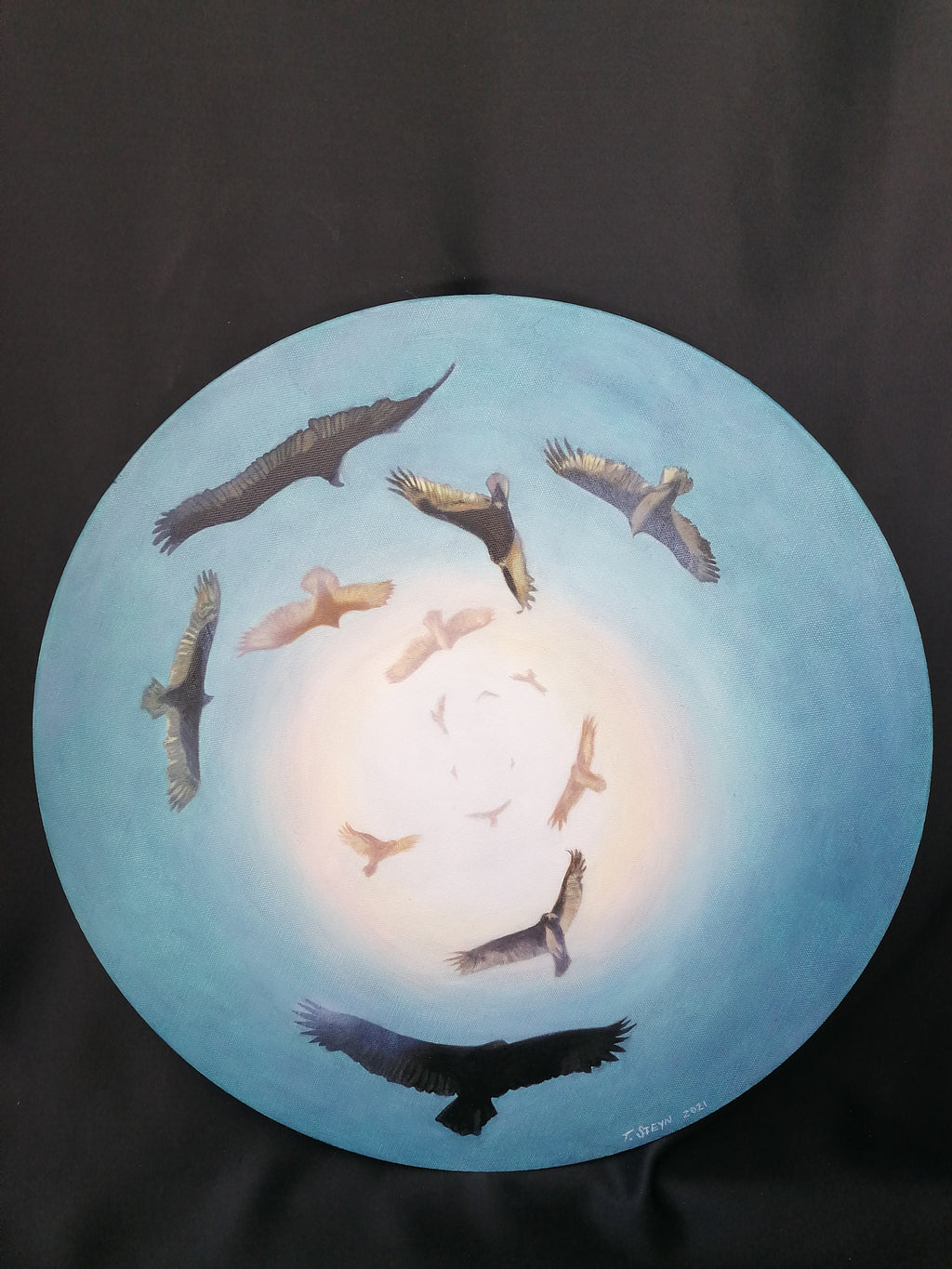 A kettle of Vultures ArtAtAfrica