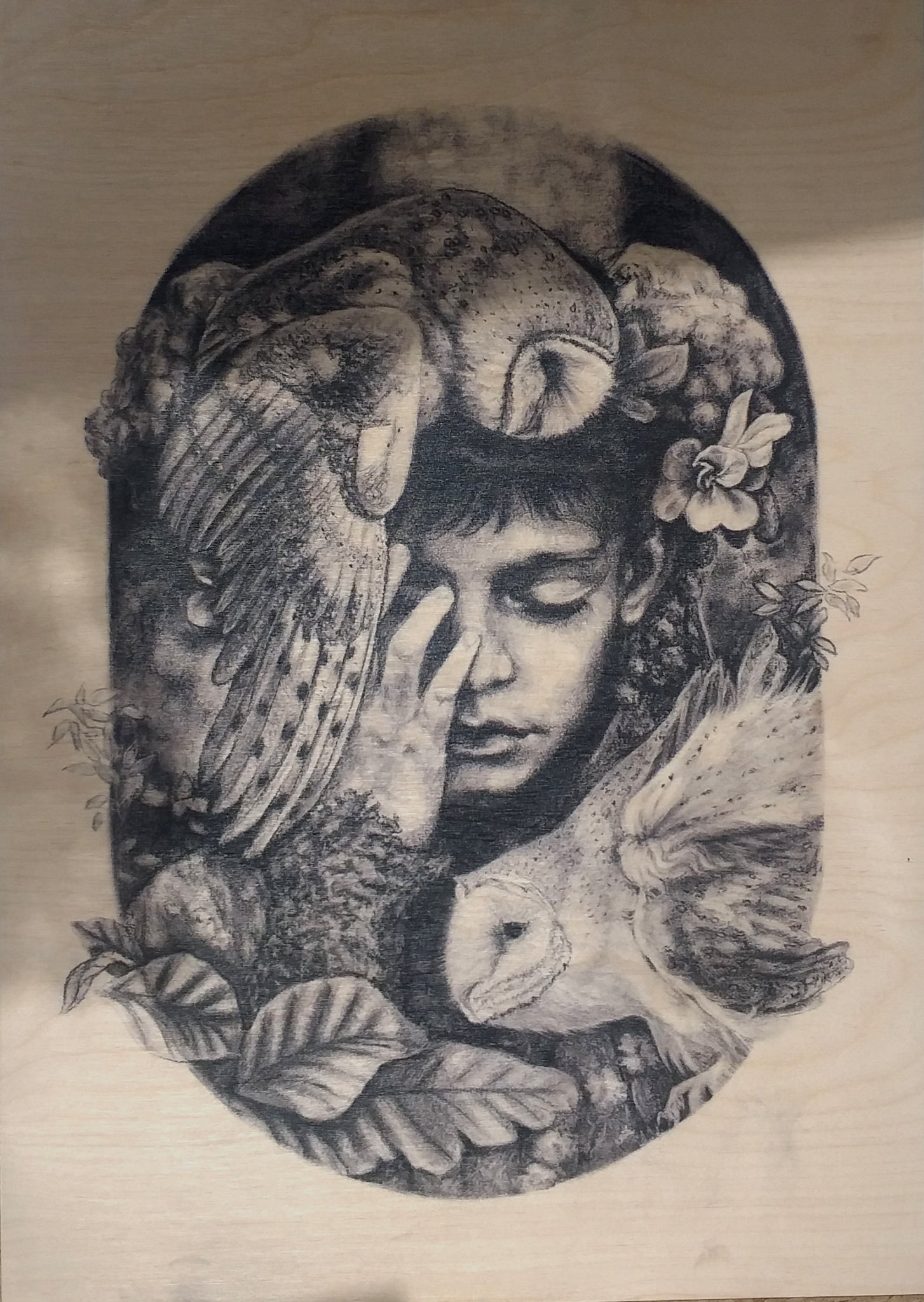 Reverie- print on wood