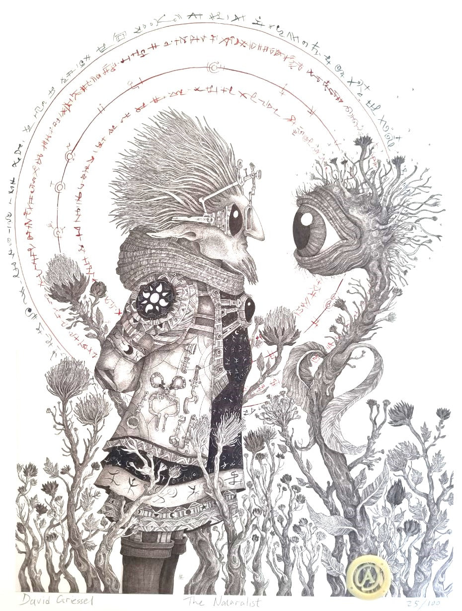 The Naturalist 2023, Animated print with extra original drawing